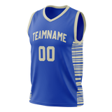 Custom Team Design Blue & Silver Colors Design Sports Basketball Jersey BS00MB072004