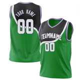 Custom Team Design Green & White Colors Design Sports Basketball Jersey BS00MB091402