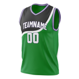 Custom Team Design Green & White Colors Design Sports Basketball Jersey BS00MB091402