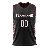 Custom Team Design Black & Maroon Colors Design Sports Basketball Jersey BS00MH020108