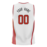 Custom Team Design White & Red Colors Design Sports Basketball Jersey BS00MH030209