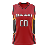 Custom Team Design Red & Black Colors Design Sports Basketball Jersey BS00MH040901