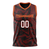 Custom Team Design Black & Maroon Colors Design Sports Basketball Jersey BS00MH050108