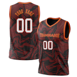 Custom Team Design Black & Maroon Colors Design Sports Basketball Jersey