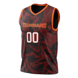 Custom Team Design Black & Maroon Colors Design Sports Basketball Jersey BS00MH050108