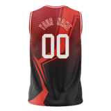 Custom Team Design Red & Black Colors Design Sports Basketball Jersey BS00MH060901