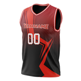 Custom Team Design Red & Black Colors Design Sports Basketball Jersey BS00MH060901