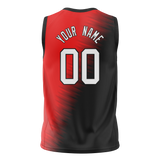 Custom Team Design Black & Red Colors Design Sports Basketball Jersey BS00MH080109