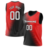 Custom Team Design Black & Red Colors Design Sports Basketball Jersey BS00MH080109