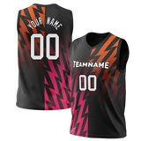 Custom Team Design Black & Pink Colors Design Sports Basketball Jersey BS00MH100125