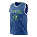 Custom Team Design Blue & White Colors Design Sports Basketball Jersey BS00MT012002