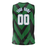 Custom Team Design Kelly Green & Black Colors Design Sports Basketball Jersey BS00MT081501