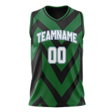 Custom Team Design Kelly Green & Black Colors Design Sports Basketball Jersey BS00MT081501