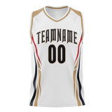 Custom Team Design White & Cream Colors Design Sports Basketball Jersey BS00NOP040205