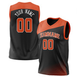 Custom Team Design Black & Orange Colors Design Sports Basketball Jersey