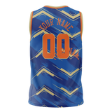 Custom Team Design Blue & Royal Blue Colors Design Sports Basketball Jersey BS00NYK082019