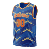 Custom Team Design Blue & Royal Blue Colors Design Sports Basketball Jersey BS00NYK082019