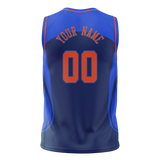 Custom Team Design Navy Blue & Royal Blue Colors Design Sports Basketball Jersey BS00OCT041819