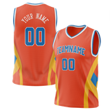 Custom Team Design Orange & Yellow Colors Design Sports Basketball Jersey