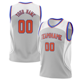 Custom Team Design White & Gray Colors Design Sports Basketball Jersey BS00OCT090203