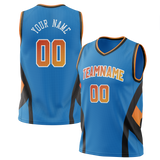 Custom Team Design Blue & Black Colors Design Sports Basketball Jersey