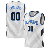 Custom Team Design White & Gray Colors Design Sports Basketball Jersey BS00OM010203