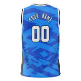 Custom Team Design Blue & Black Colors Design Sports Basketball Jersey BS00OM032001