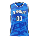 Custom Team Design Blue & Black Colors Design Sports Basketball Jersey BS00OM032001