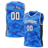 Custom Team Design Blue & Black Colors Design Sports Basketball Jersey BS00OM032001