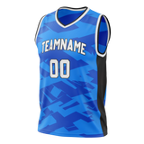 Custom Team Design Blue & Black Colors Design Sports Basketball Jersey BS00OM032001