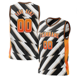 Custom Team Design Black & White Colors Design Sports Basketball Jersey