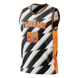 Custom Team Design Black & White Colors Design Sports Basketball Jersey BS00OM040102