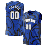 Custom Team Design Black & Royal Blue Colors Design Sports Basketball Jersey