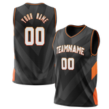 Custom Team Design White & Orange Colors Design Sports Basketball Jersey