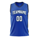 Custom Team Design Royal Blue & White Colors Design Sports Basketball Jersey BS00OM071902