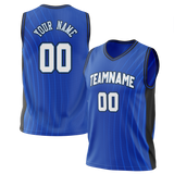 Custom Team Design Royal Blue & White Colors Design Sports Basketball Jersey BS00OM071902