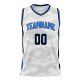 Custom Team Design White & Black Colors Design Sports Basketball Jersey BS00OM080201