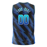 Custom Team Design Blue & Black Colors Design Sports Basketball Jersey BS00OM092001