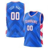 Custom Team Design Blue & Red Colors Design Sports Basketball Jersey