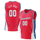 Custom Team Design Red & Royal Blue Colors Design Sports Basketball Jersey