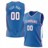 Custom Team Design Blue & White Colors Design Sports Basketball Jersey