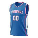 Custom Team Design Blue & White Colors Design Sports Basketball Jersey BS00P7062002