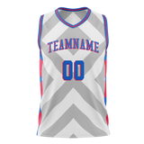 Custom Team Design White & Gray Colors Design Sports Basketball Jersey BS00P7070203