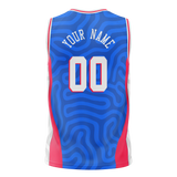 Custom Team Design Blue & Red Colors Design Sports Basketball Jersey BS00P7092009