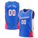 Custom Team Design Blue & Red Colors Design Sports Basketball Jersey