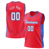 Custom Team Design Red & Blue Colors Design Sports Basketball Jersey