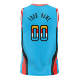 Custom Team Design Blue & Red Colors Design Sports Basketball Jersey BS00PS022009