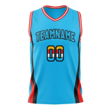 Custom Team Design Blue & Red Colors Design Sports Basketball Jersey BS00PS022009