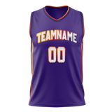 Custom Team Design Purple & White Colors Design Sports Basketball Jersey BS00PS062302