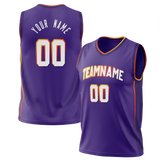 Custom Team Design Purple & White Colors Design Sports Basketball Jersey BS00PS062302